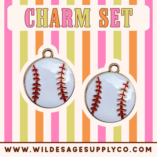Baseball - Gold Charm Set