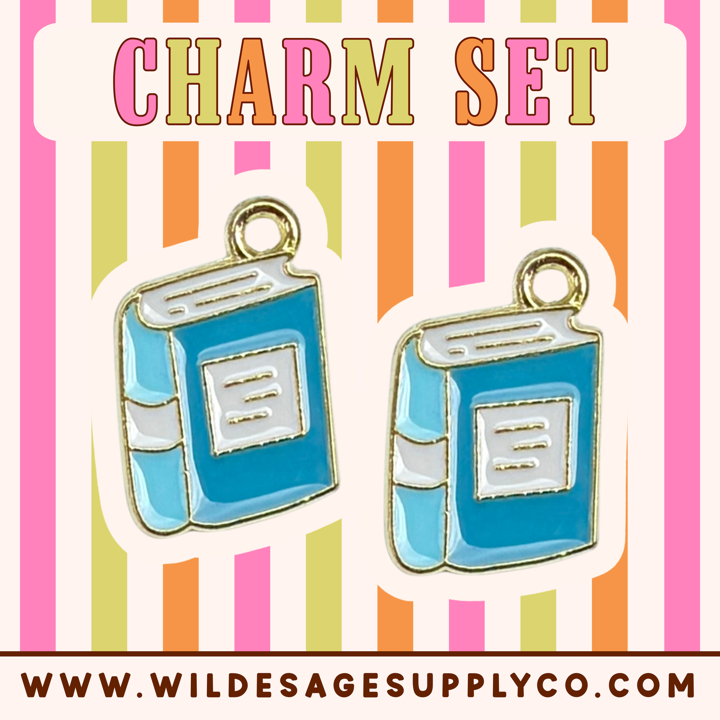 Blue Book - Gold Charm Set