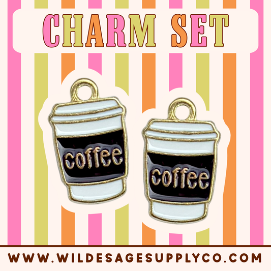 Coffee - Gold Charm Set