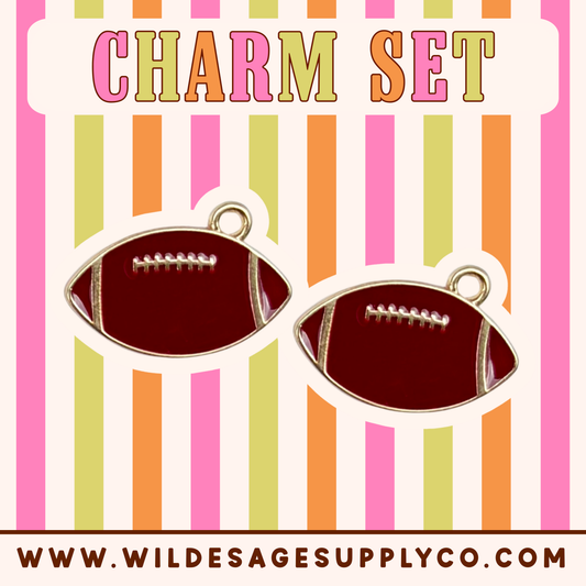Football - Gold Charm Set