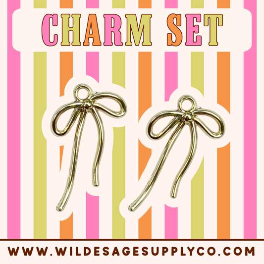 Gold Bow - Charm Set