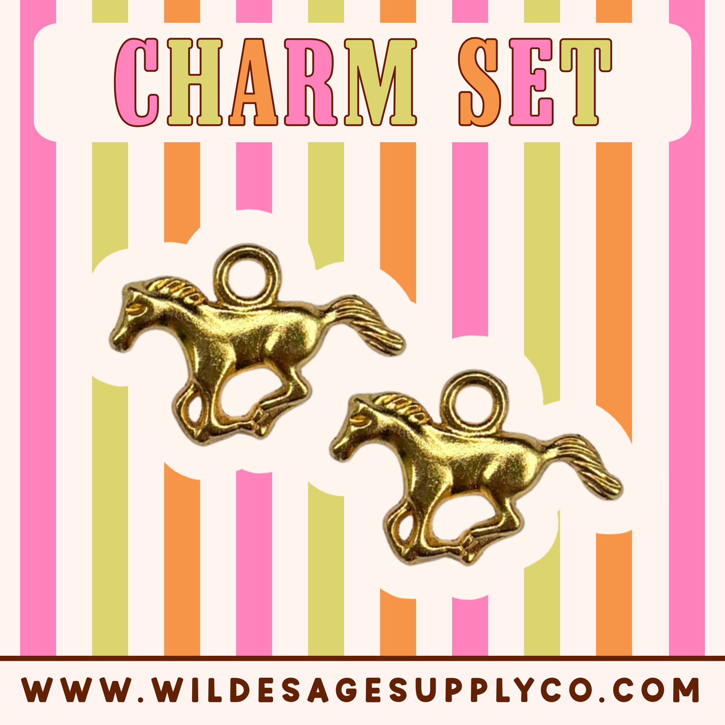 Gold Horse - Charm Set