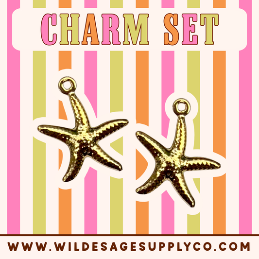 Gold Starfish - Charm Set