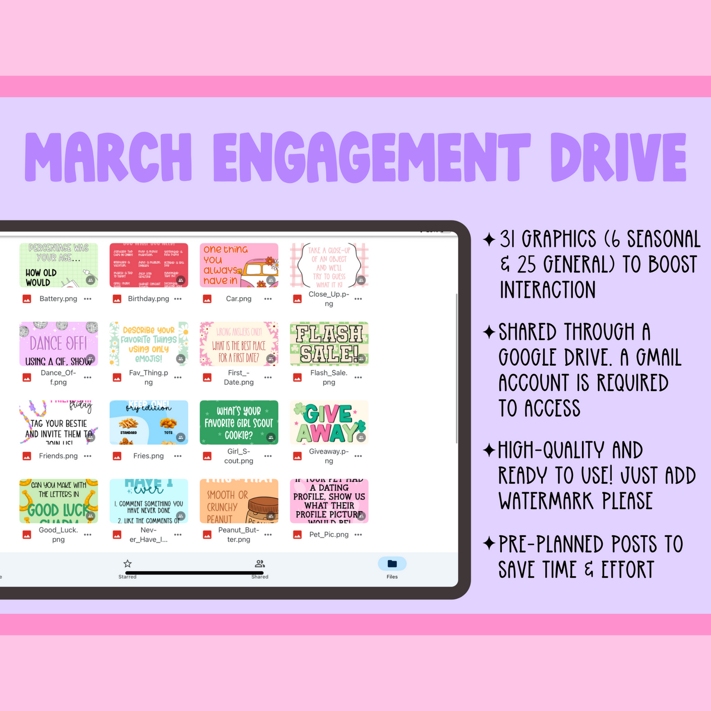 March Engagement Drive