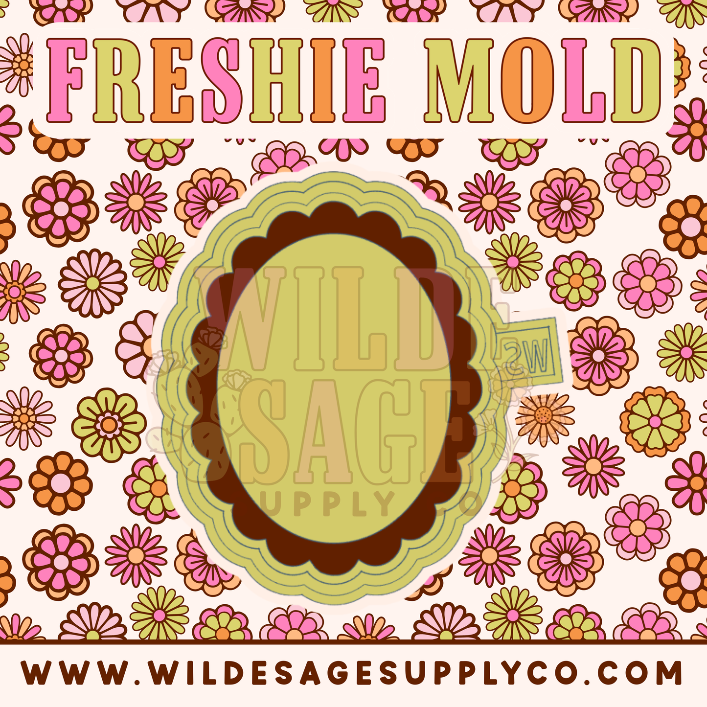 Oval Scallop Frame Mold