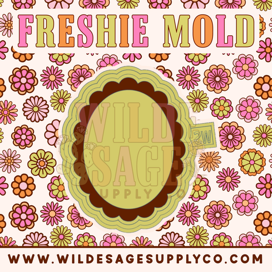 Oval Scallop Frame Mold