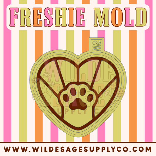 Dog / Cat Paw Heart Mold