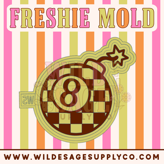 Checker 8 Ball Bomb Mold