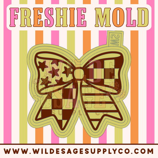 Stars & Stripes Checker Bow Mold
