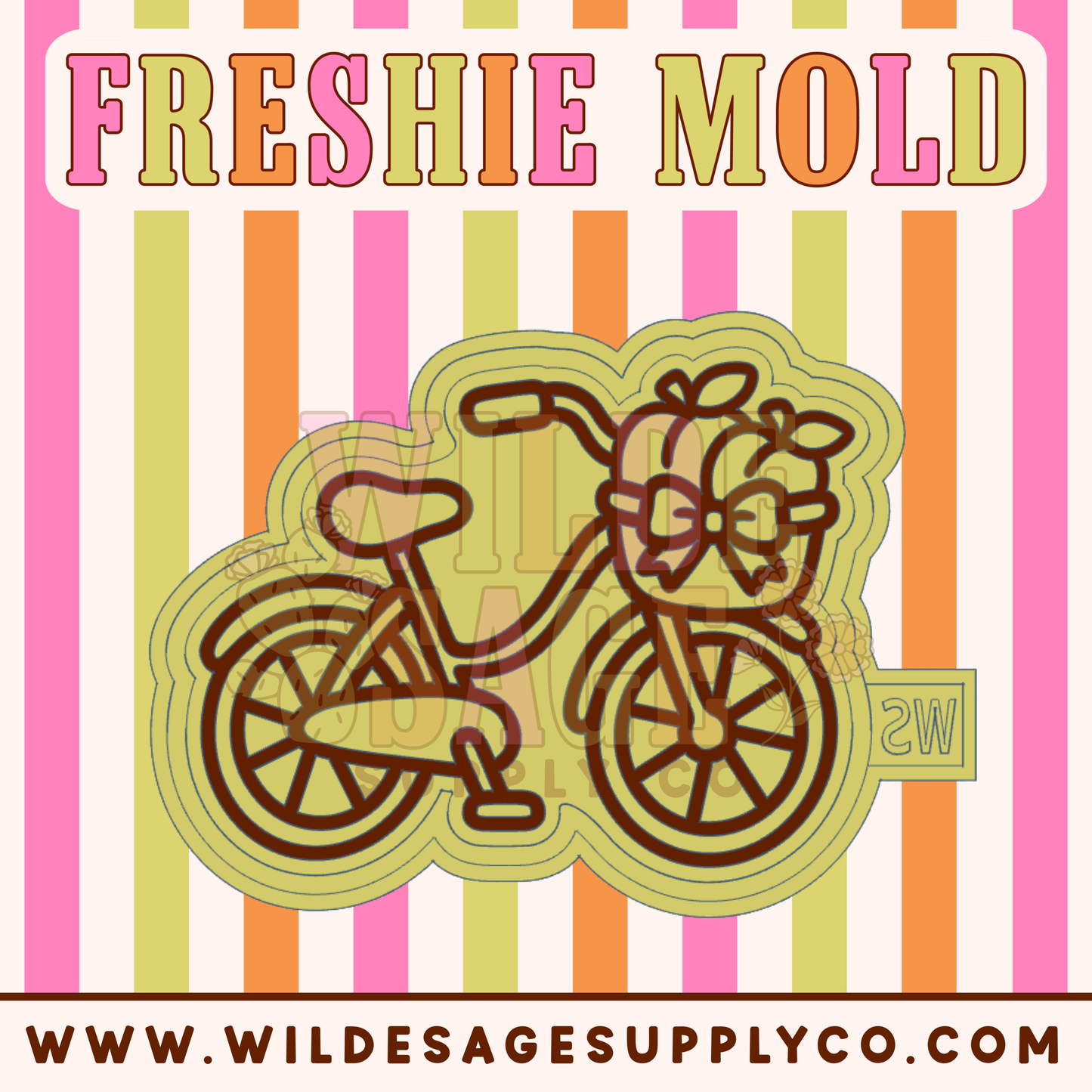 Peach Bicycle Mold
