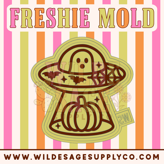 Ghost & Pumpkin UFO Mold