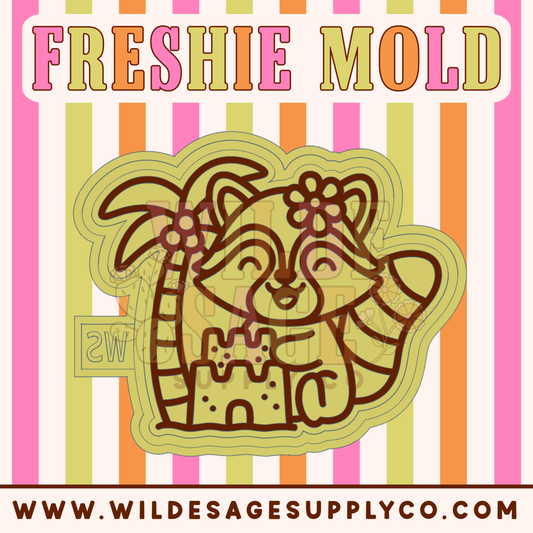 Sand Castle Raccoon Mold