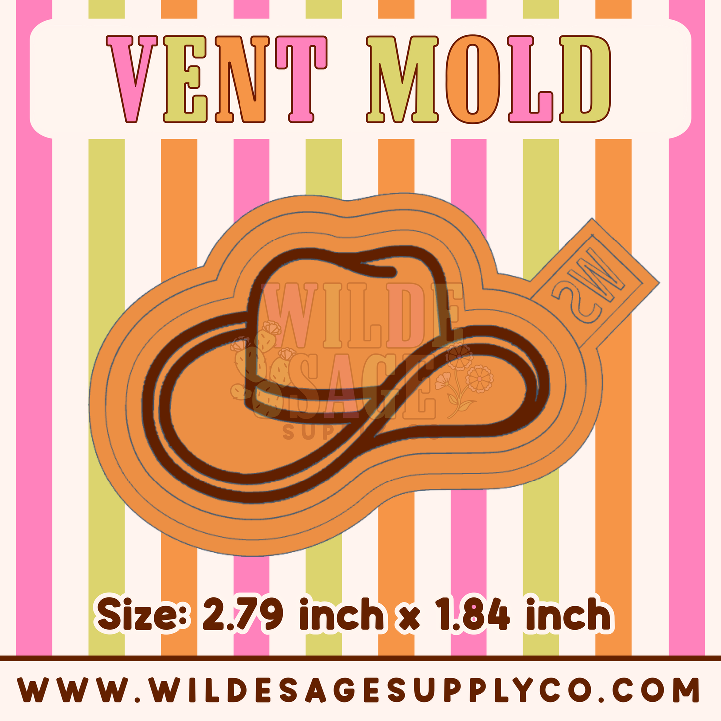 Cowboy Hat Vent Mold