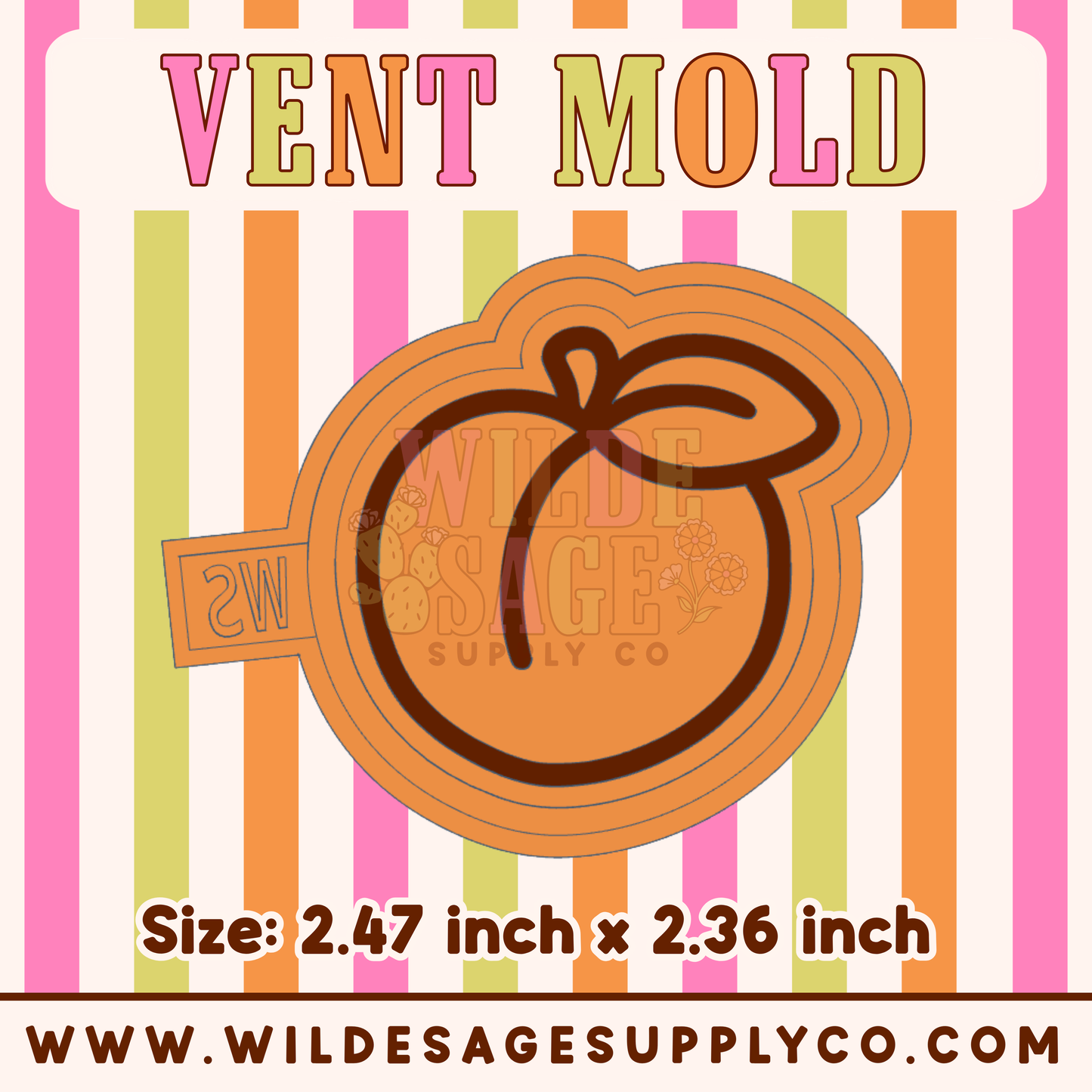 Peach Vent Mold