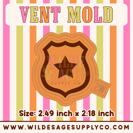 Police Badge Vent Mold